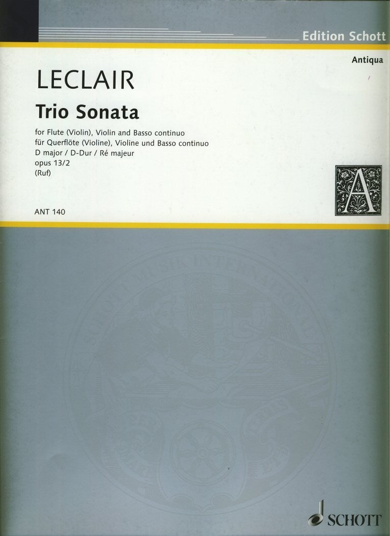 Trio Sonata in D Major Op 13/2