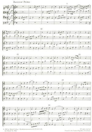 Recercari in four parts - Venice 1549