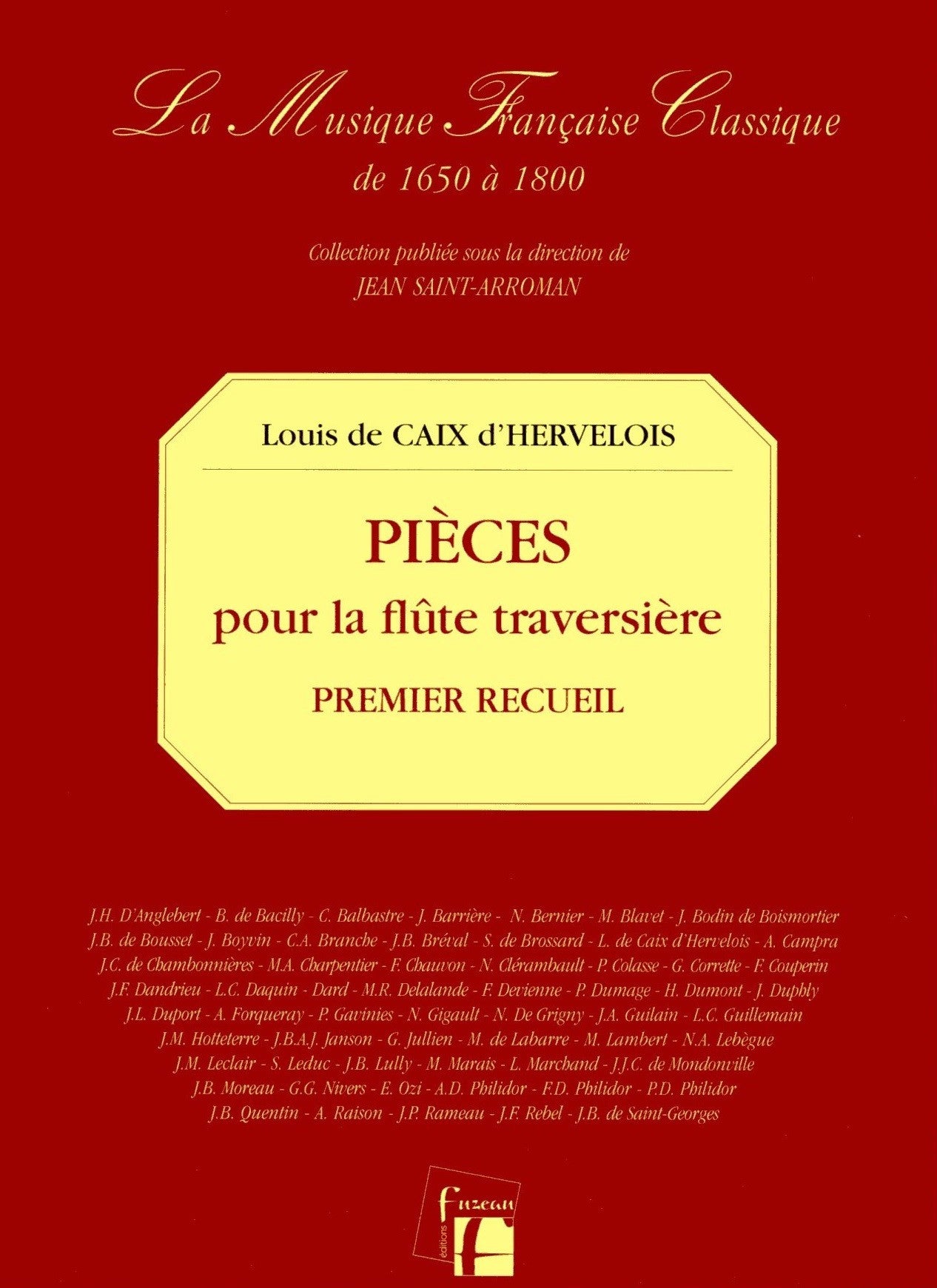 Pièces pour la Flûte traversière avec la Basse  Paris 1726
