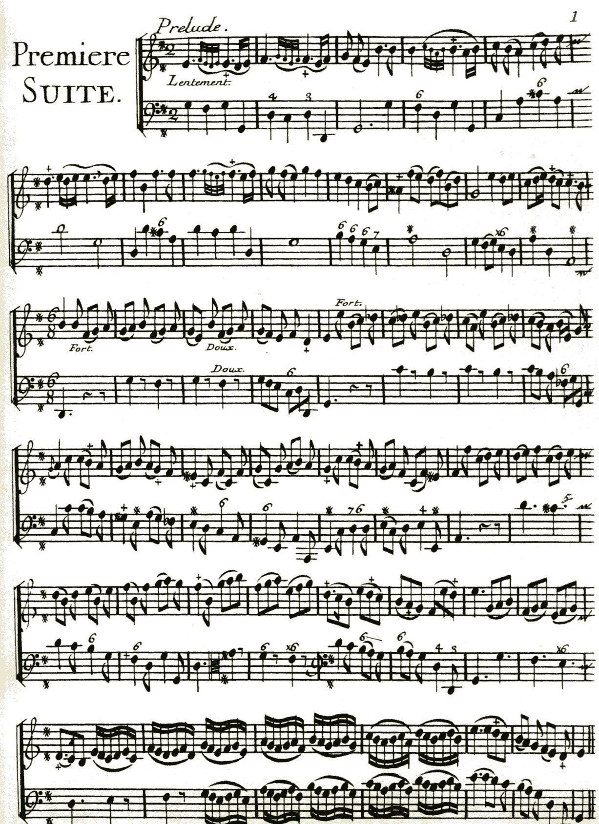 Pièces pour la Flûte traversière avec la Basse  Paris 1726