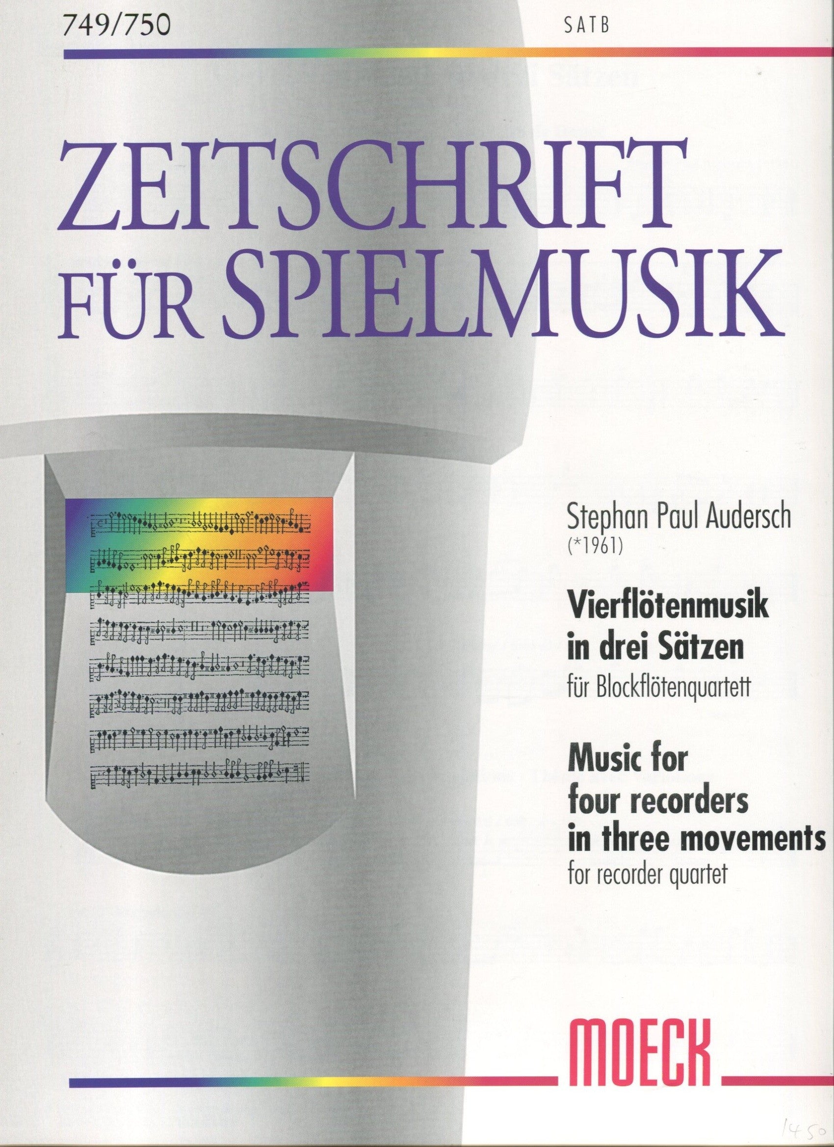 Music for Four Recorders in Three Movements – Orpheus Music