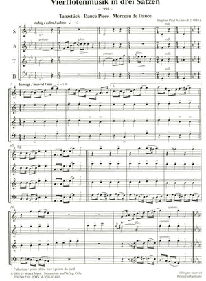 Music for Four Recorders in Three Movements