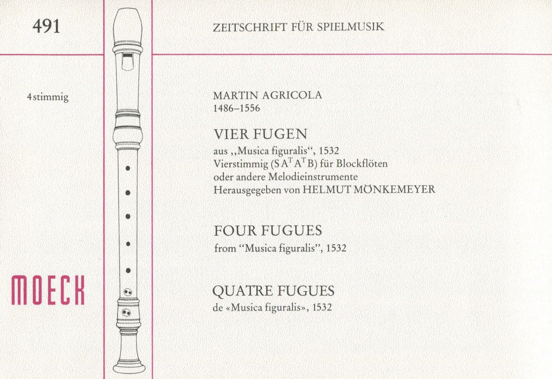 Four Fugues from Musica Figuralis