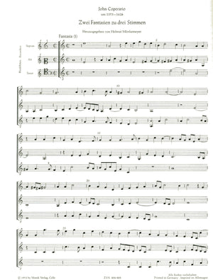 Two Fantasias for Three Recorders