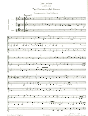 Two Fantasias for Three Recorders