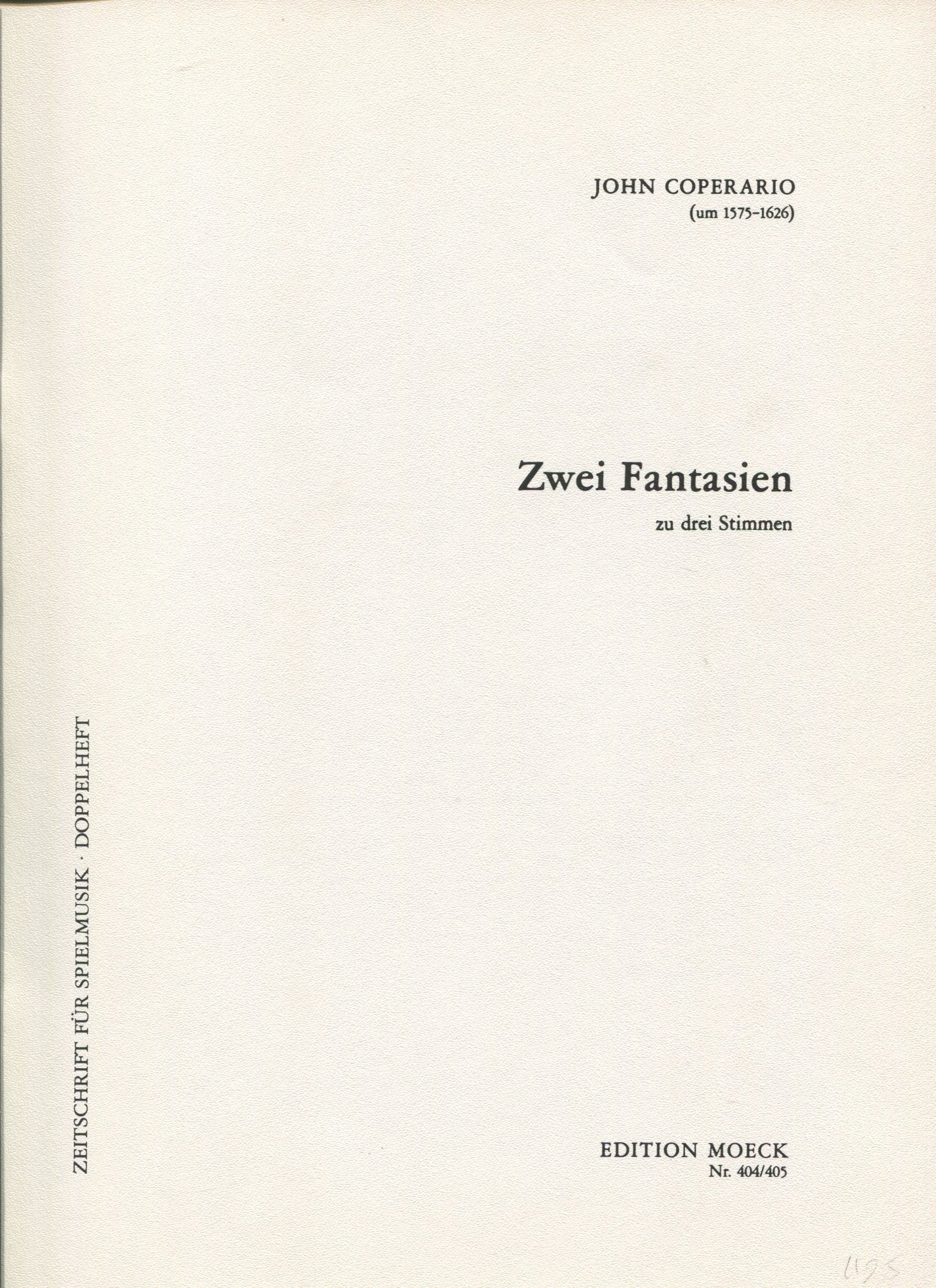 Two Fantasias for Three Recorders