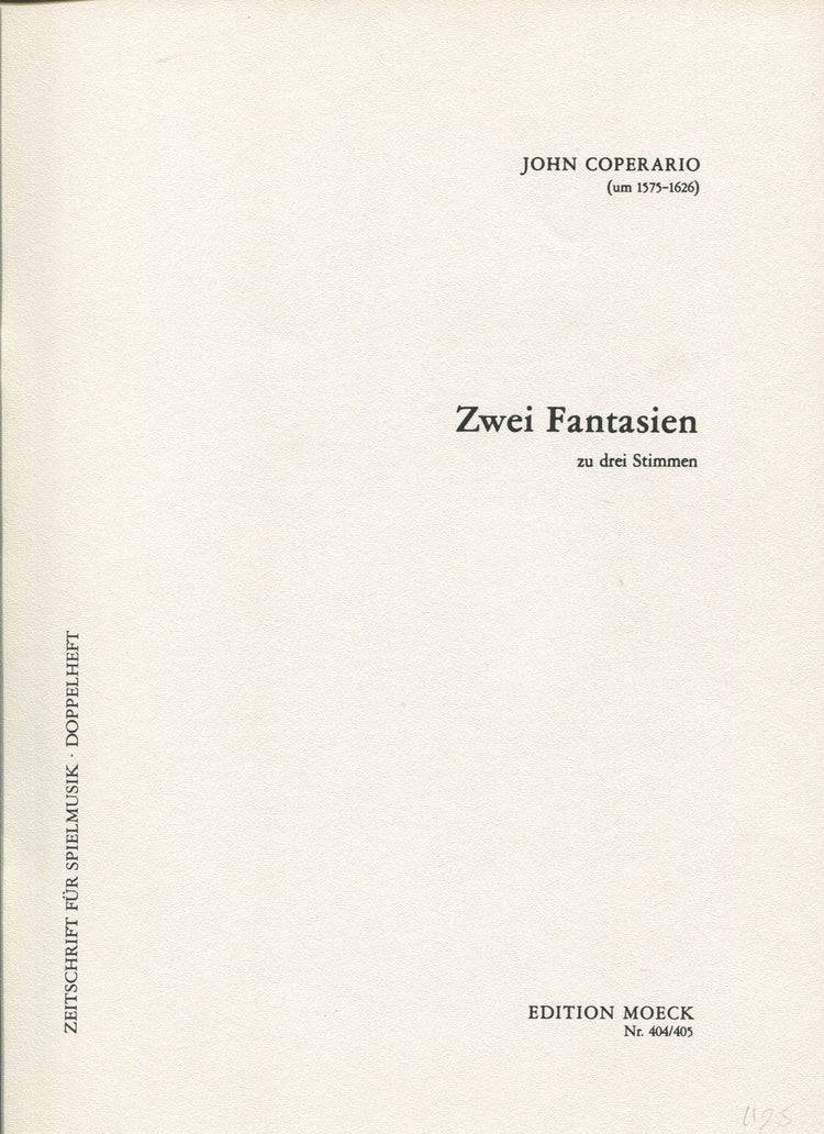 Two Fantasias for Three Recorders