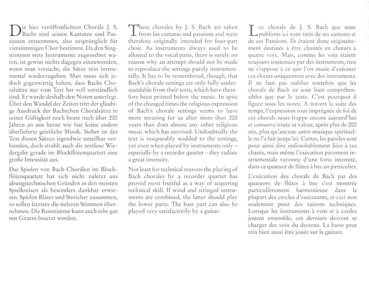 Four Part Chorales