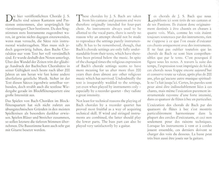 Four Part Chorales
