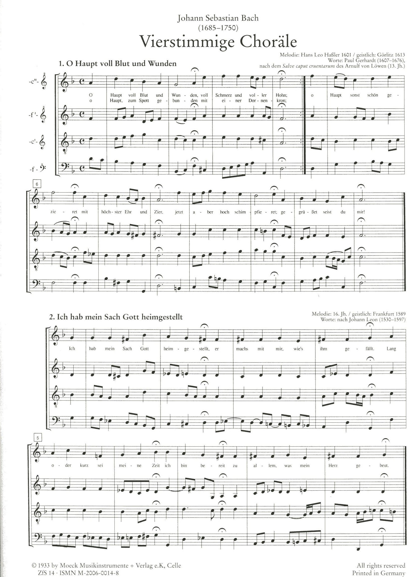 Four Part Chorales