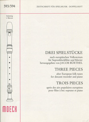 Three Pieces after European Folk tunes