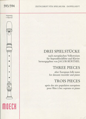 Three Pieces after European Folk tunes