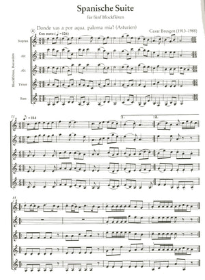 Spanish Suite for Five Recorders