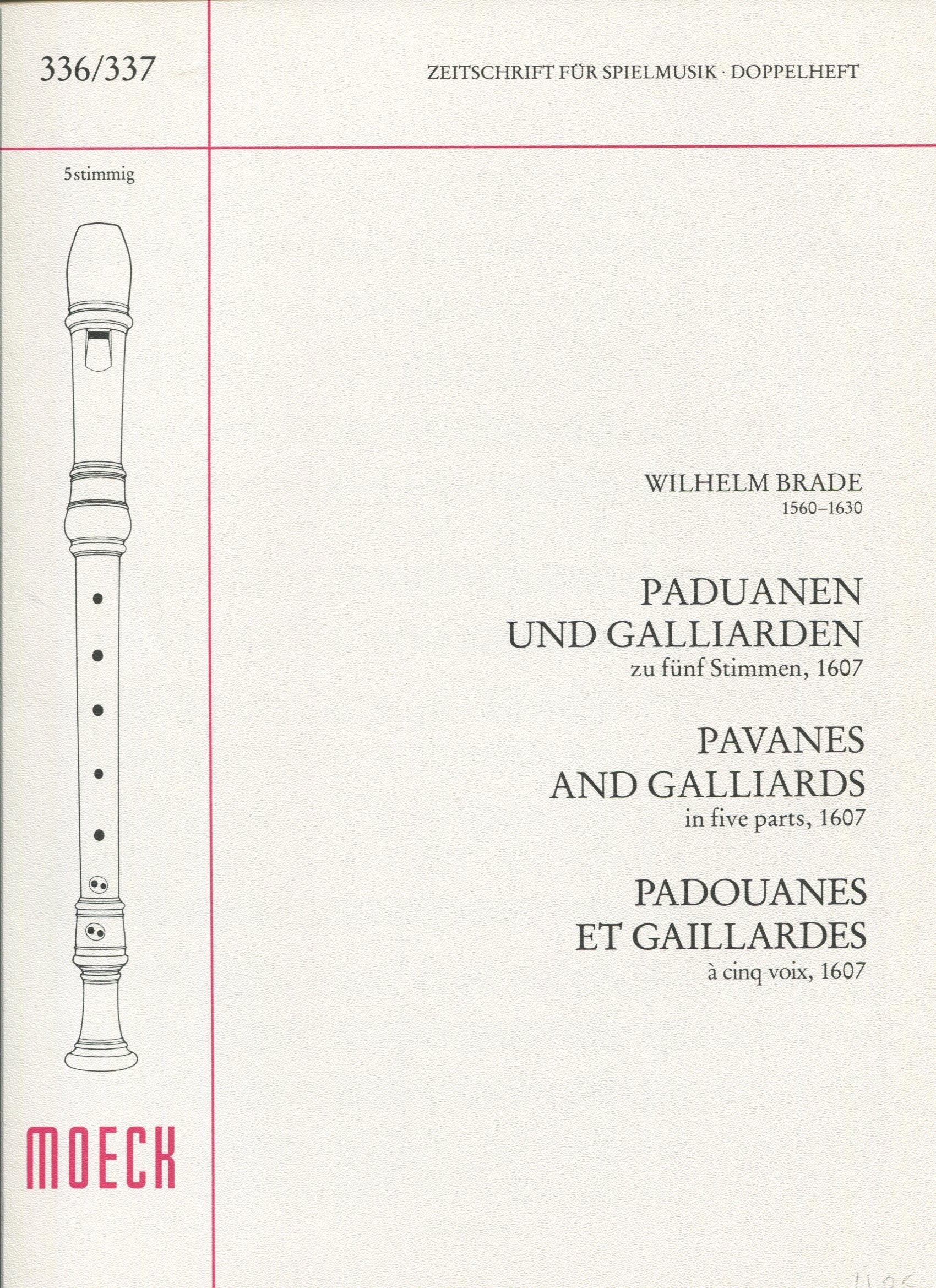 Pavanes and Galliards in Five Parts