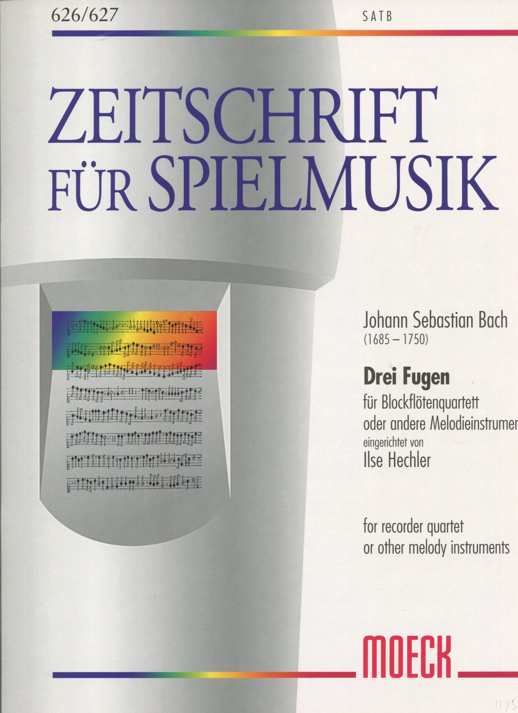 Three Fugues for  Recorder Quartet