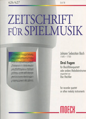 Three Fugues for  Recorder Quartet