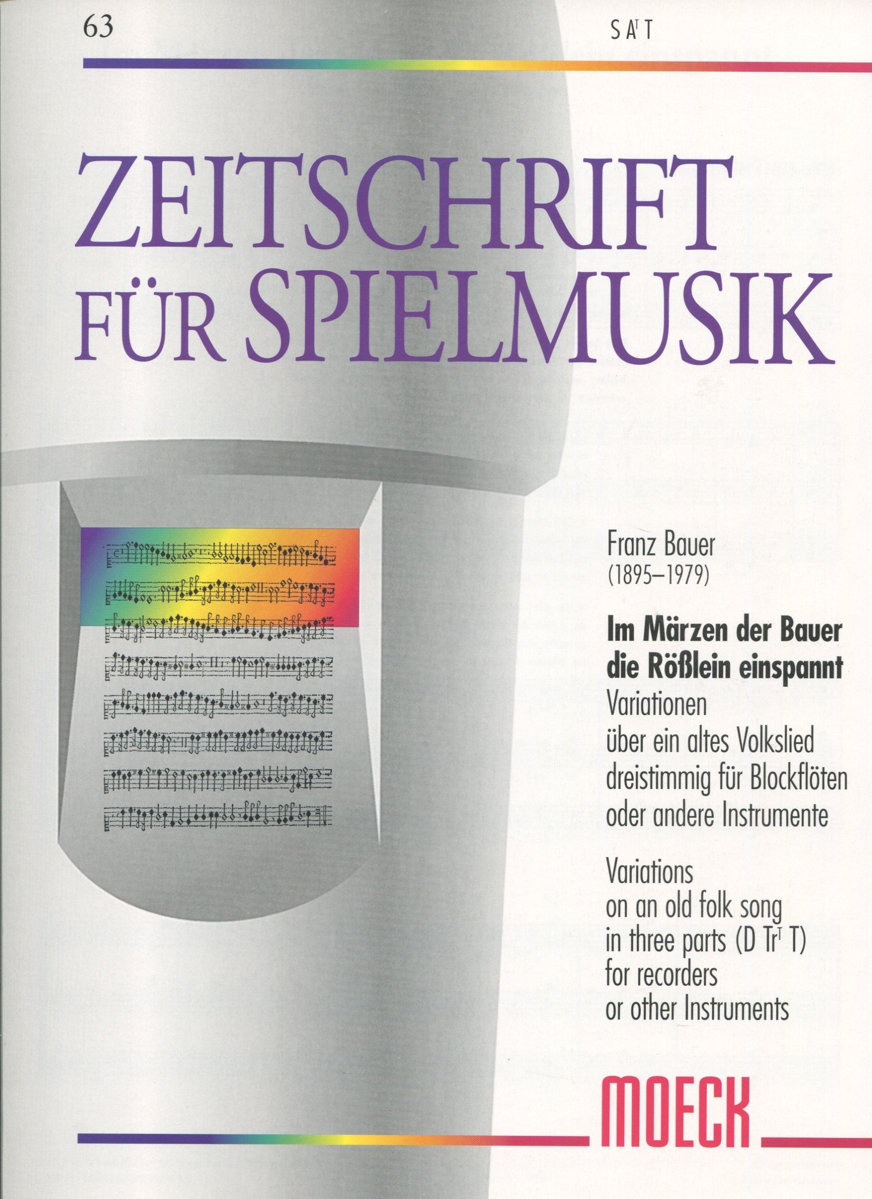 Im Marzen der Bauer die Roblein einspannt