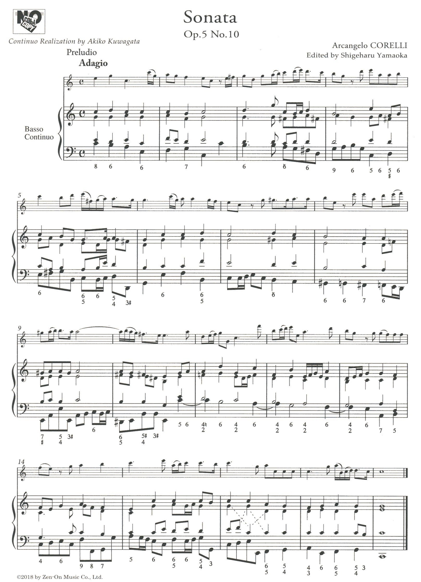 Corelli Recorder Sonatas Op.5 No. 10, 11 and 12