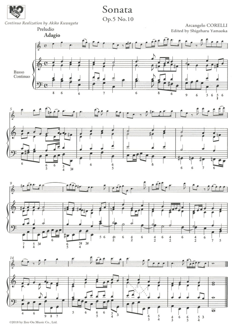 Corelli Recorder Sonatas Op.5 No. 10, 11 and 12