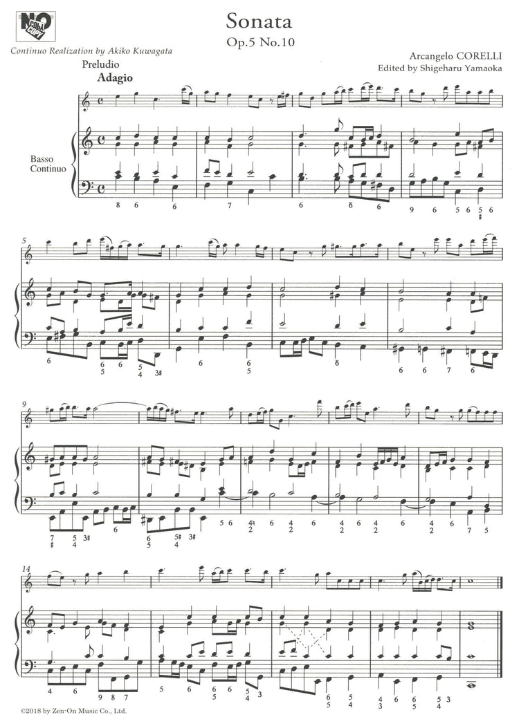 Corelli Recorder Sonatas Op.5 No. 10, 11 and 12