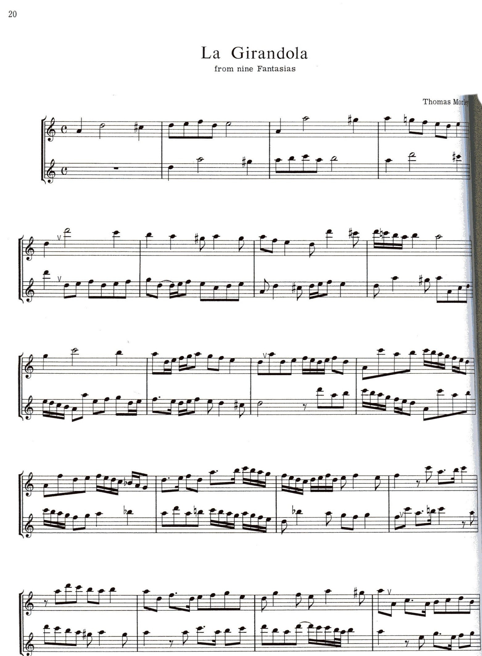 Renaissance Duets for Alto Recorder Volume 3