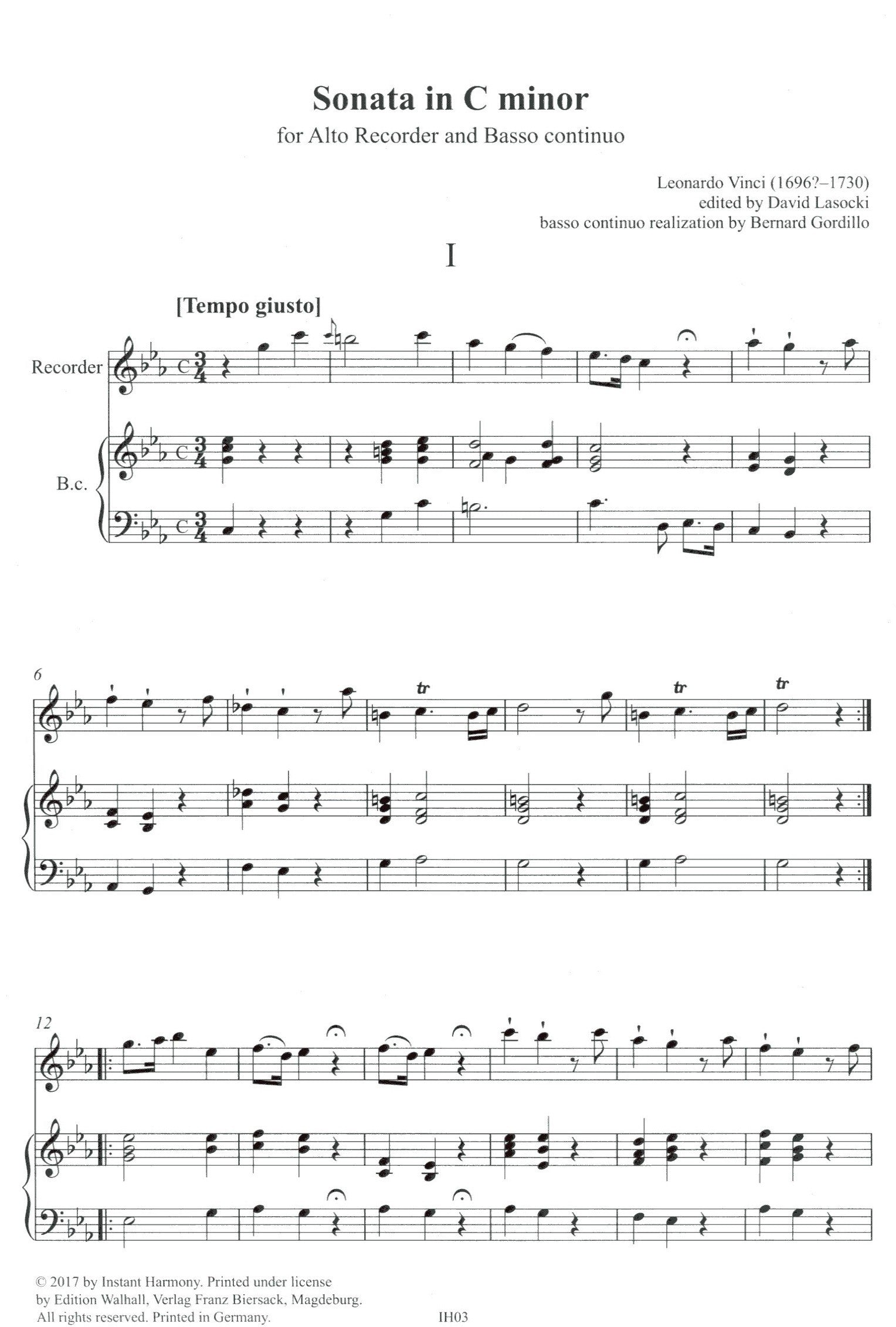 Sonata in C minor