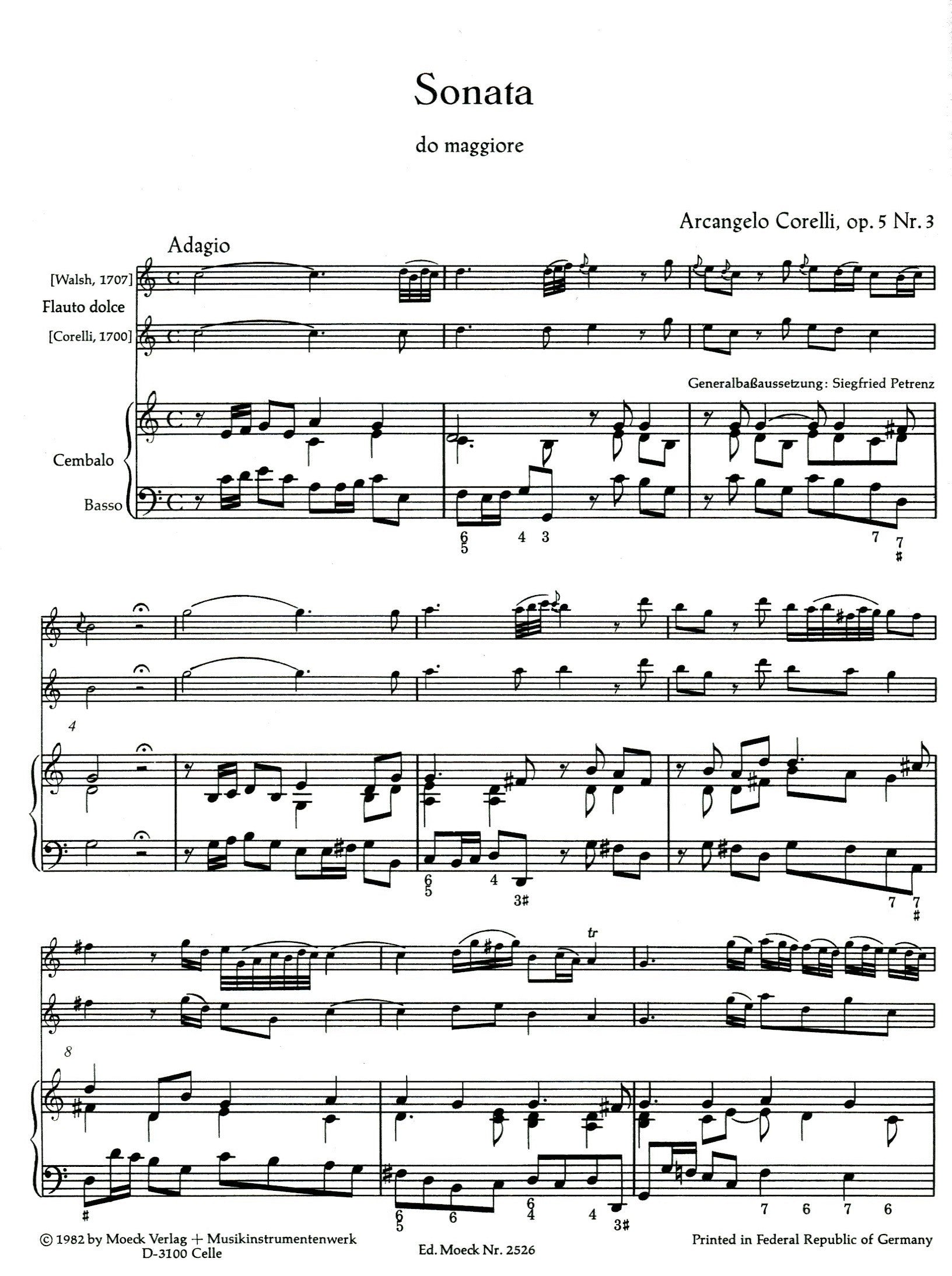 Sonata In C Major Op.5 No.3