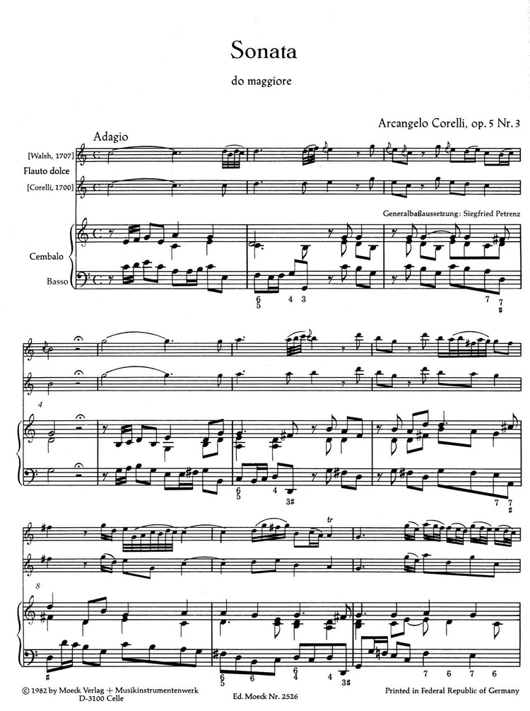 Sonata In C Major Op.5 No.3
