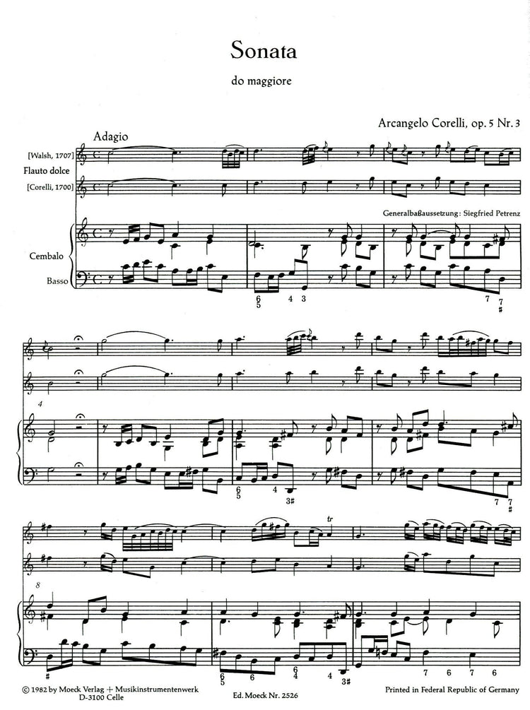 Sonata In C Major Op.5 No.3