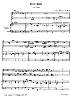 Two Sonatas for 2 Recorders and Basso Continuo