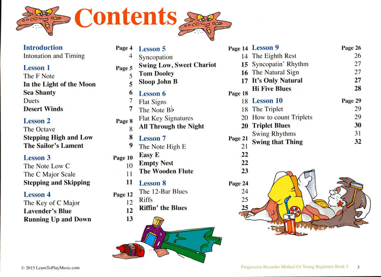 Progressive Recorder Method for Your Beginner Book 3