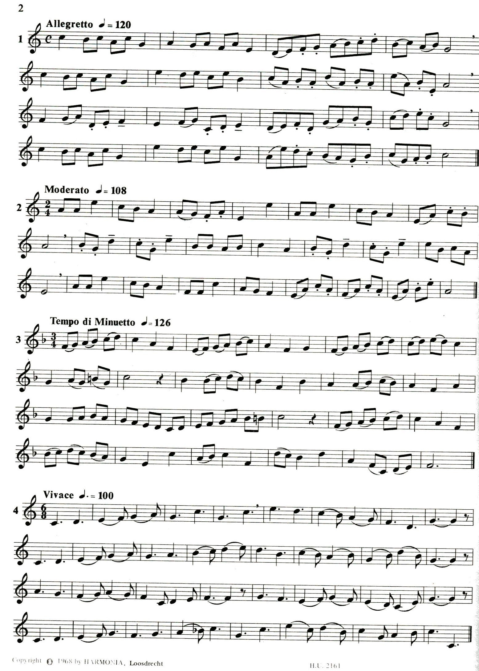 25 Etudes for Descant Recorder