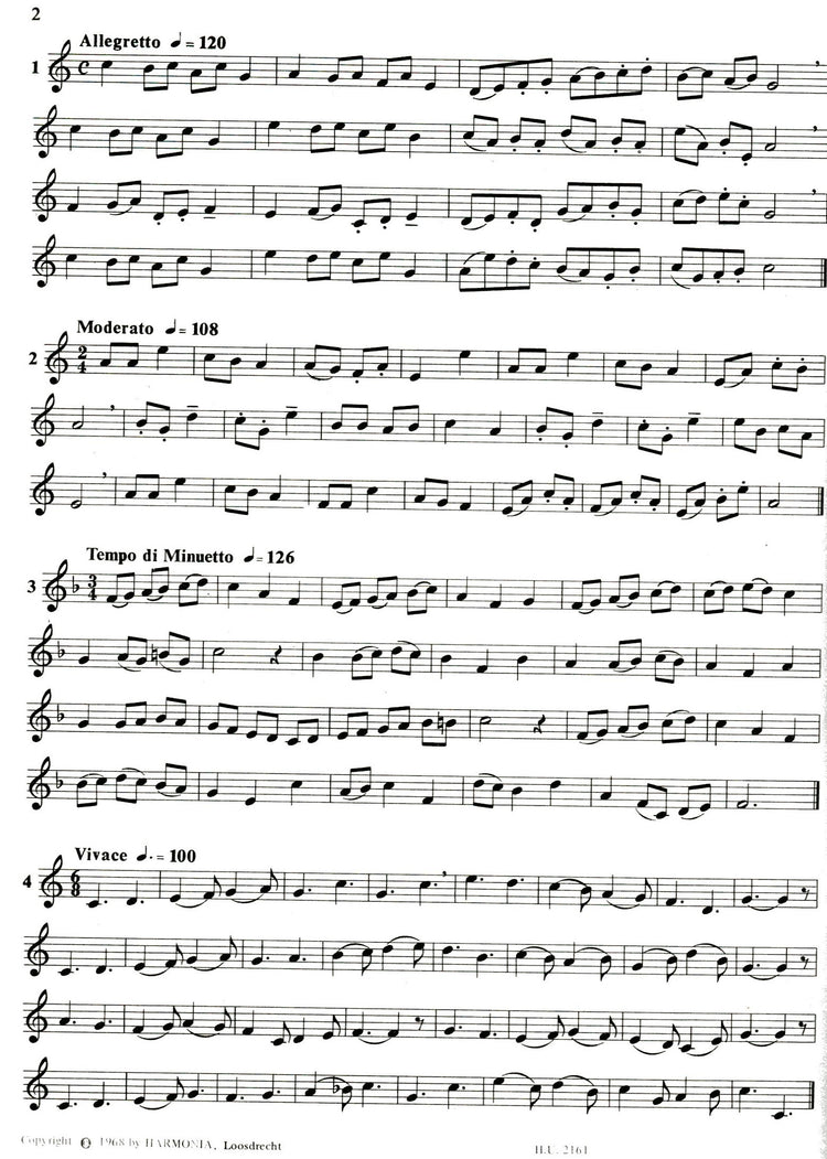 25 Etudes for Descant Recorder