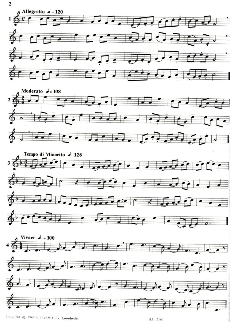25 Etudes for Descant Recorder