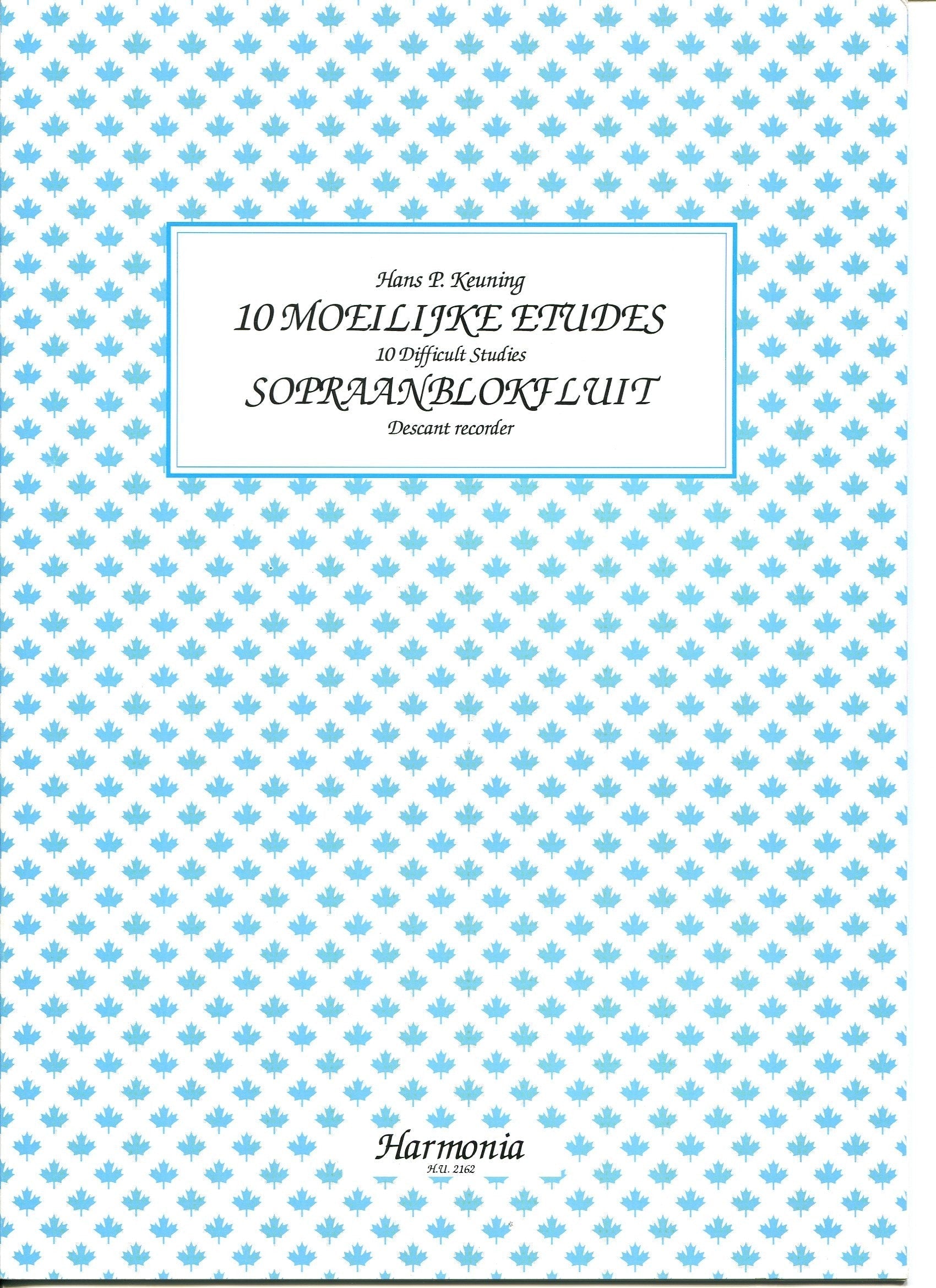 Ten Difficult Studies for Descant Recorder