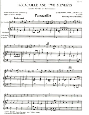 Passacaille and Two Menuets