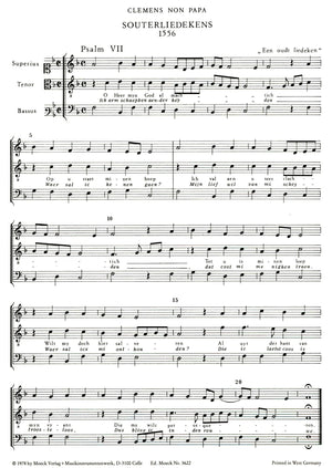 Souterliedekens, 1556 in Three Parts