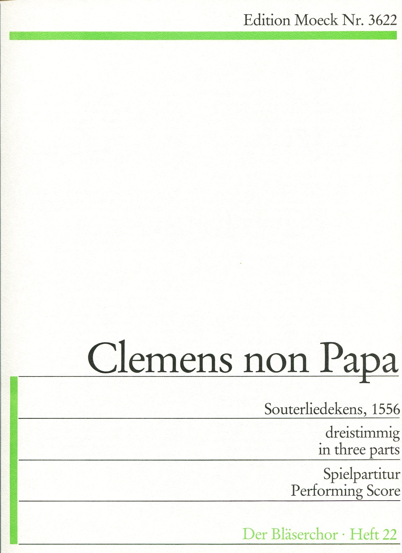 Souterliedekens, 1556 in Three Parts