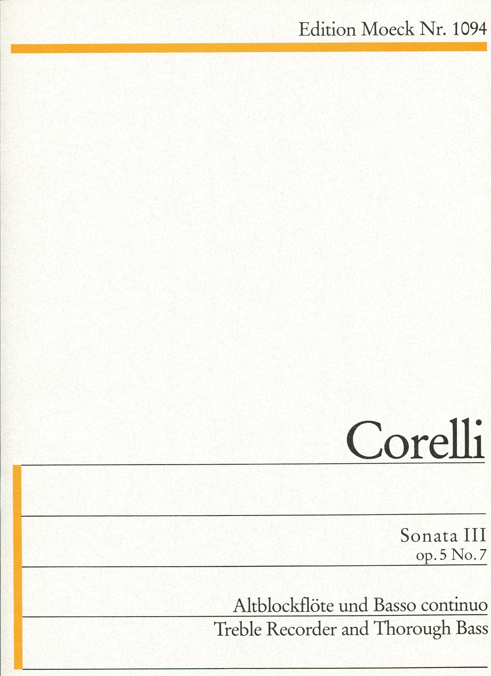 Sonata  III G minor Op 5 No 7