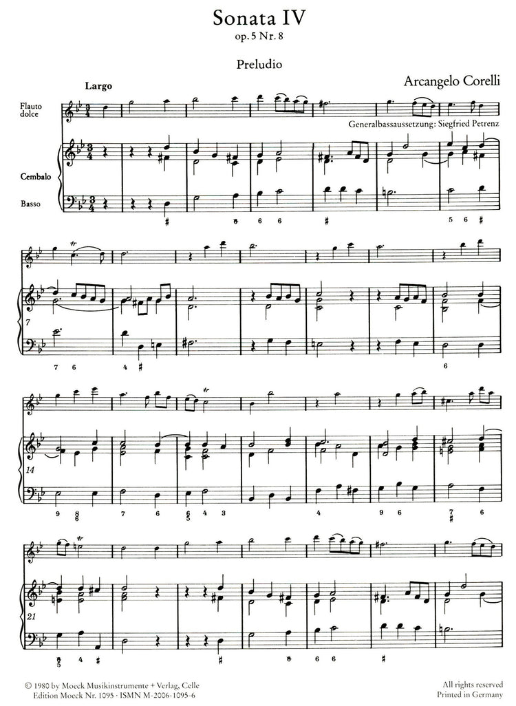 Sonata IV G minor Op 5 No 8