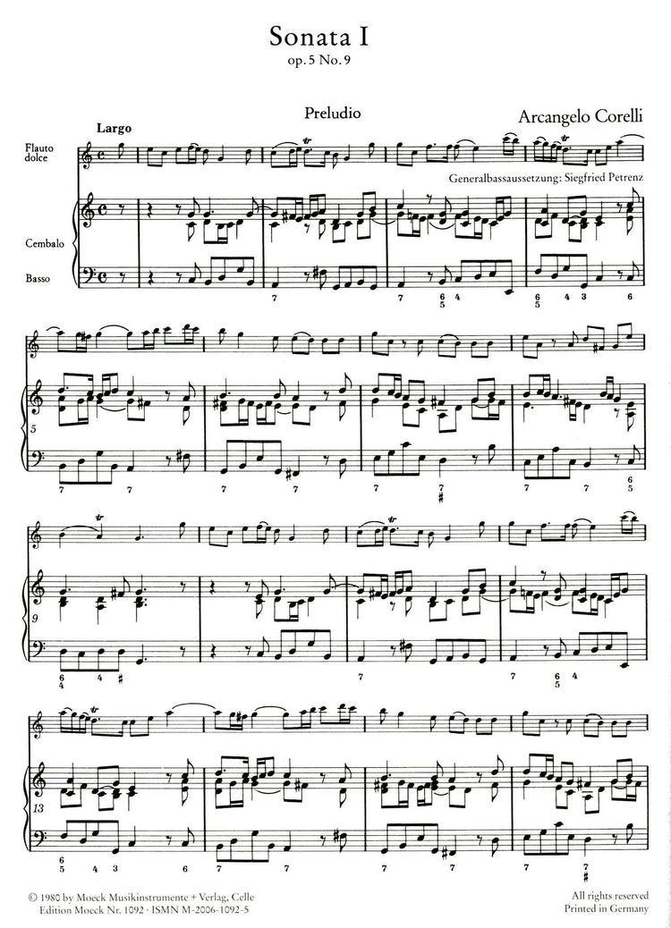 Sonata I C Major Op.5 No.9