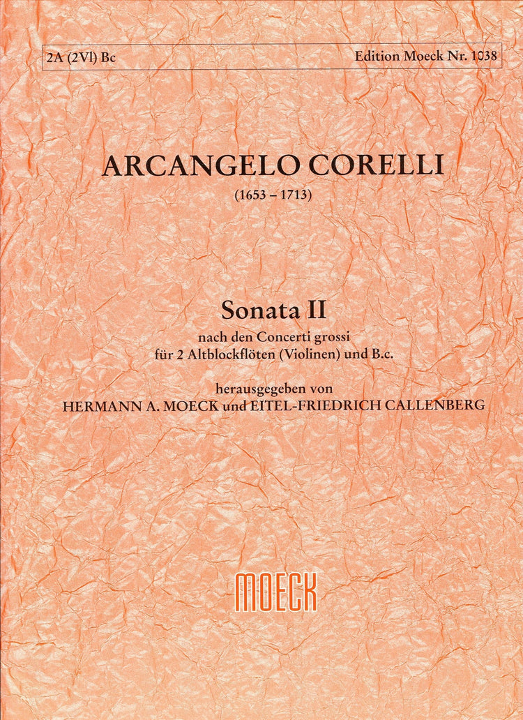Sonata 2 after Concerto Grossi for Two Recorders