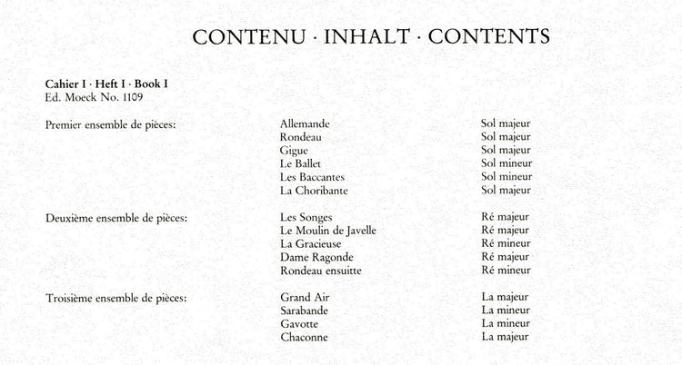 2nd Livre de Pieces for Recorder and Basso Continuo