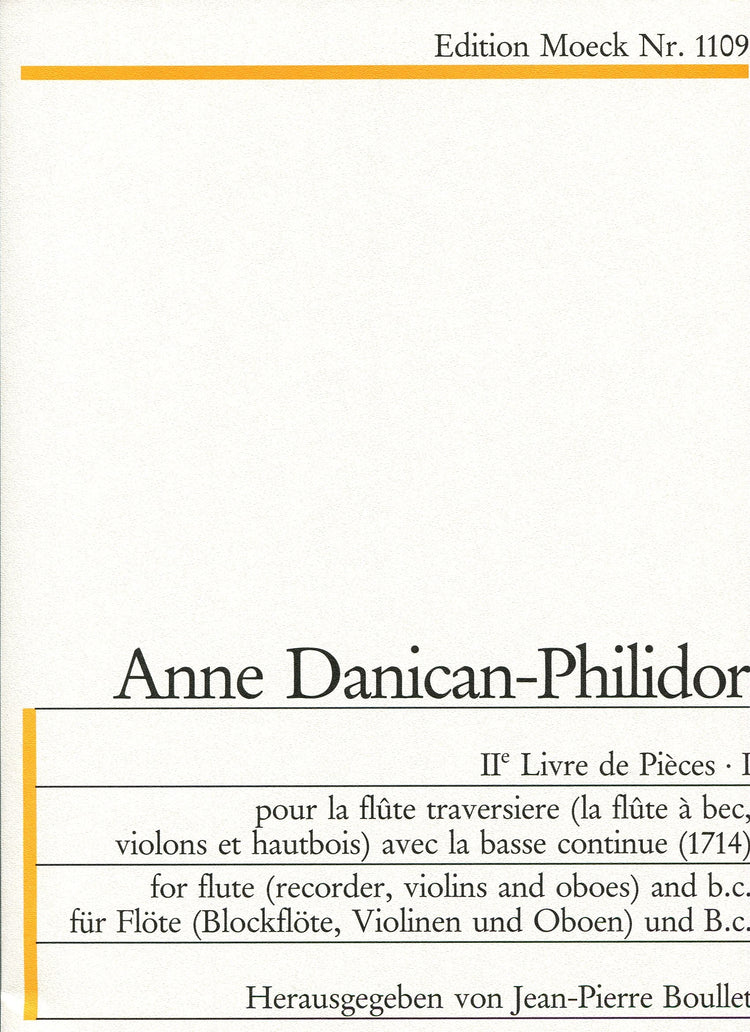 2nd Livre de Pieces for Recorder and Basso Continuo