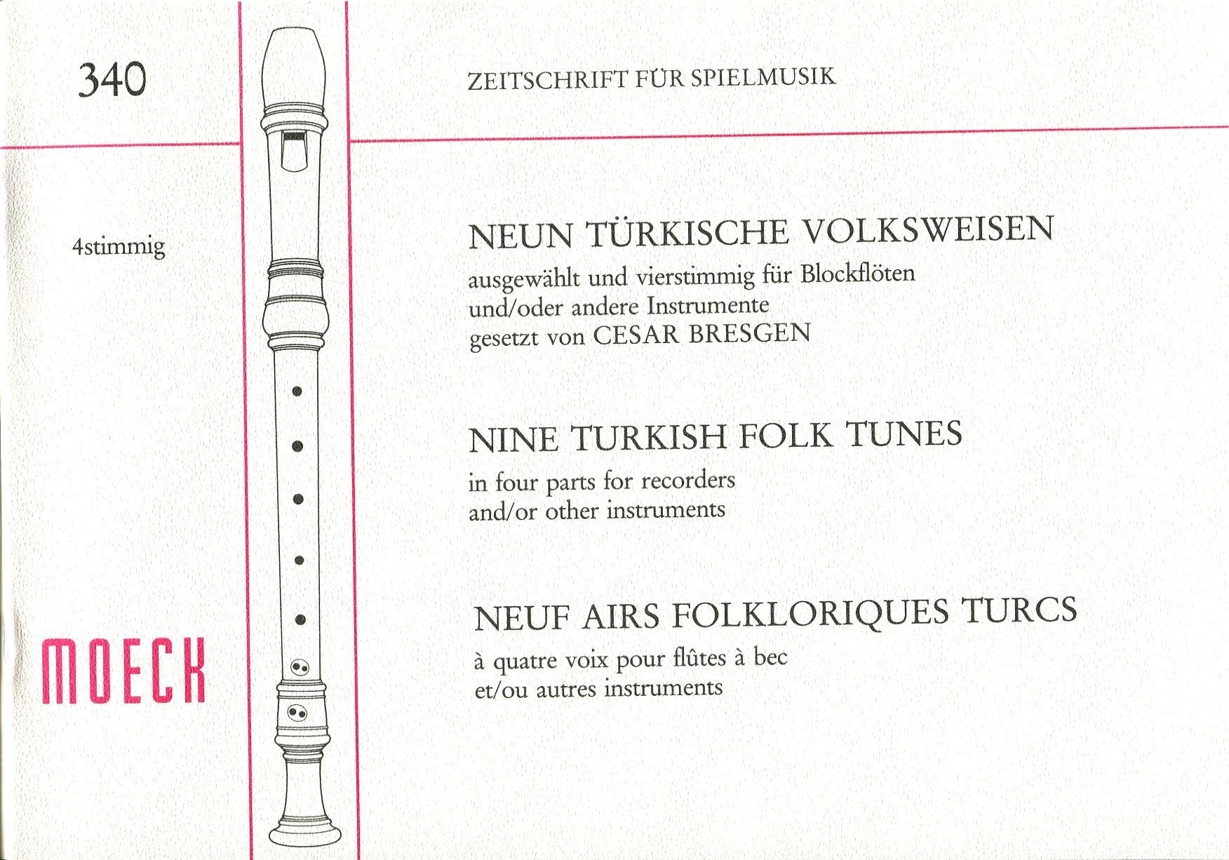 Nine Turkish Folk Tunes