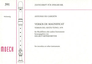 Versos de Magnificat, Versos del Sexto tono, 1578