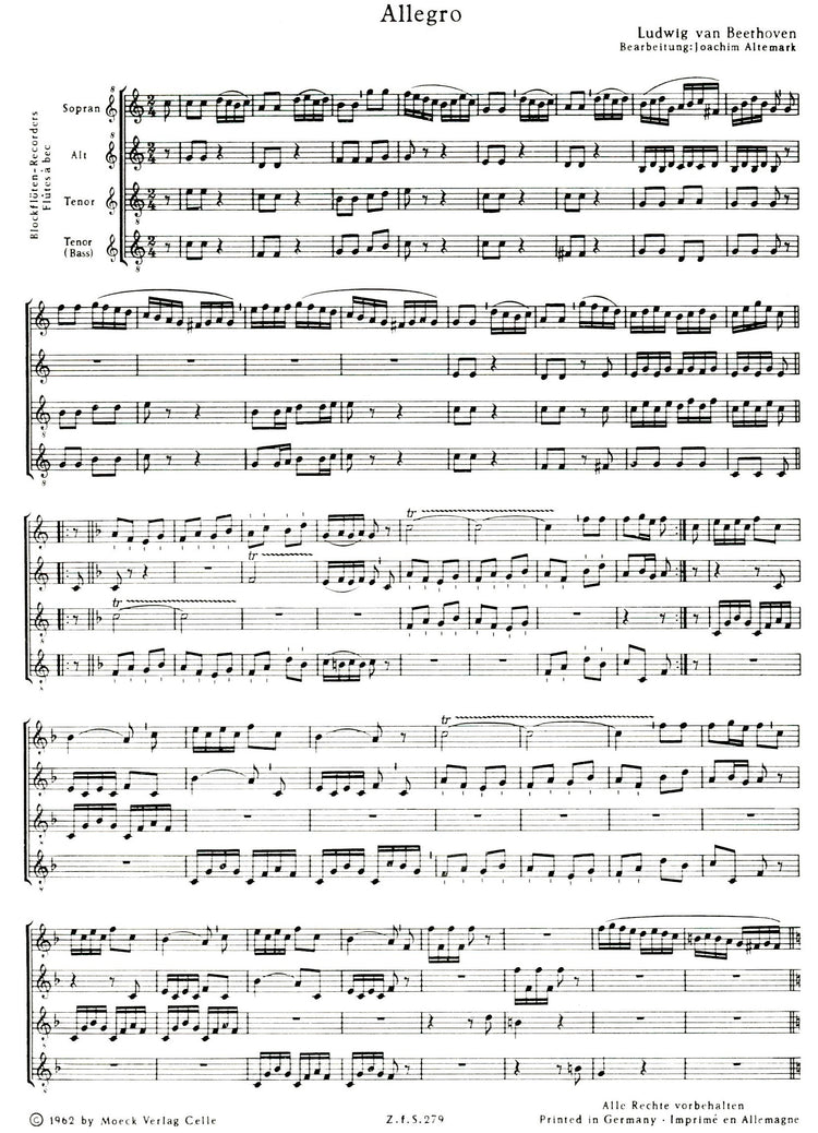 Allegro and Minuet for a Flute Clock