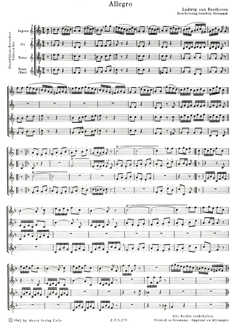 Allegro and Minuet for a Flute Clock