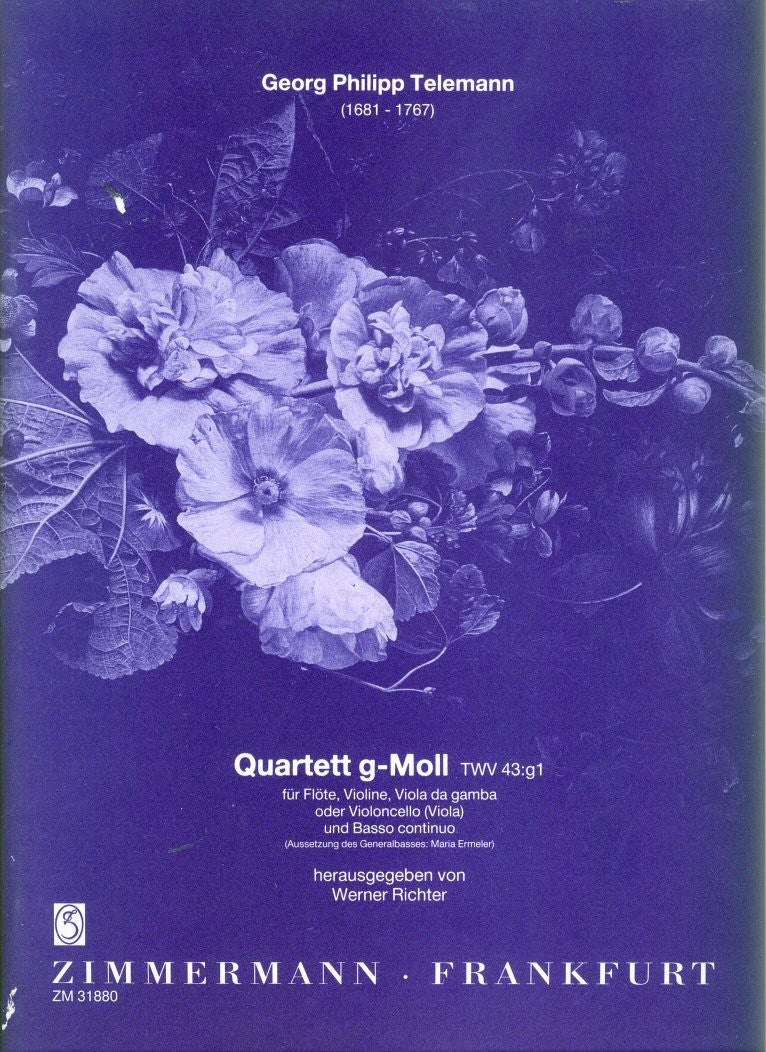 Quartet in g minor TWV 43:g1