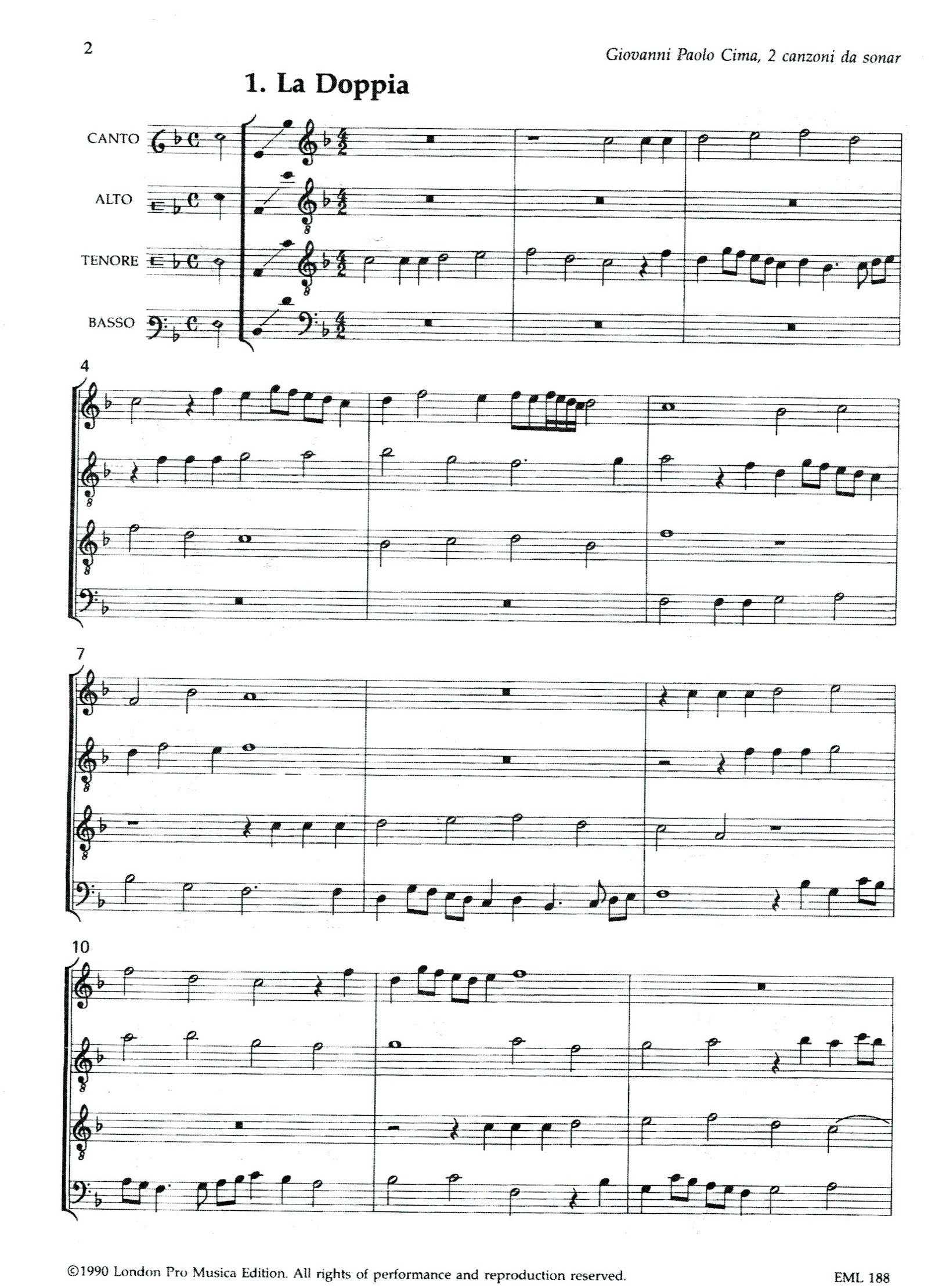 2 canzone da sonar